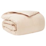 vidaXL Prikrývka na celý rok Béžová 220 x 240 cm 100% prírodný Kapok – Obrázok 2