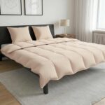 vidaXL Prikrývka na celý rok Béžová 240 x 260 cm 100% prírodný Kapok