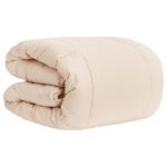 vidaXL Prikrývka na celý rok Béžová 240 x 260 cm 100% prírodný Kapok – Obrázok 3