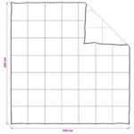 vidaXL Prikrývka na celý rok Biela 200 x 200 cm Bambusové vlákno – Obrázok 7