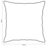 vidaXL Vankúš 2 pcs Biela 60 x 60 cm Bambusové vlákno – Obrázok 6