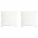 vidaXL Vankúš 2 pcs Biela 65 x 65 cm Bambusové vlákno