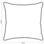 vidaXL Vankúš 2 pcs Biela 65 x 65 cm Bambusové vlákno – Obrázok 6