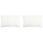 vidaXL Vankúš 2 pcs Biela 60 x 80 cm Bambusové vlákno