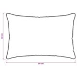 vidaXL Vankúš 2 pcs Biela 60 x 80 cm Bambusové vlákno – Obrázok 6
