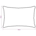 vidaXL Vankúš 2 pcs Biela 70 x 90 cm Bambusové vlákno – Obrázok 6