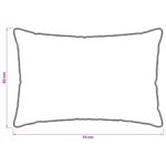 vidaXL Vankúš Béžová 50 x 70 cm Kapoková vlákno – Obrázok 6