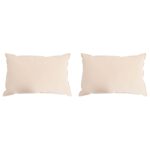 vidaXL Vankúš 2 pcs Béžová 50 x 70 cm Kapoková vlákno