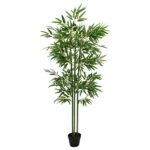 vidaXL Umelý bambusový strom 2 pcs Zelená 45 x 18 x 175 cm – Obrázok 3