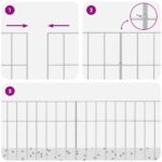 vidaXL Záhradný plotový panel 24 pcs Pozinkovaná oceľ Strieborná – Obrázok 7