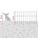vidaXL Záhradný plotový panel 24 pcs Pozinkovaná oceľ Strieborná – Obrázok 9