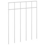 vidaXL Záhradný plotový panel 48 pcs Pozinkovaná oceľ Strieborná – Obrázok 2