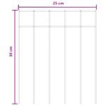vidaXL Záhradný plotový panel 48 pcs Pozinkovaná oceľ Strieborná – Obrázok 8