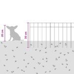vidaXL Záhradný plotový panel 48 pcs Pozinkovaná oceľ Strieborná – Obrázok 9