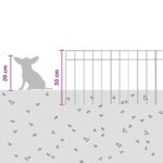 vidaXL Záhradný plotový panel 12 pcs Pozinkovaná oceľ Strieborná – Obrázok 9