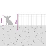 vidaXL Záhradný plotový panel 24 pcs Pozinkovaná oceľ Strieborná – Obrázok 9