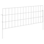 vidaXL Záhradný plot s kolíkmi 12 pcs 75 x 30 cm Mesh Pozinkovaná oceľ – Obrázok 2