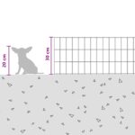 vidaXL Záhradný plot s kolíkmi 12 pcs 75 x 30 cm Mesh Pozinkovaná oceľ – Obrázok 9