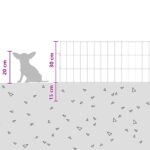 vidaXL Záhradný plot s kolíkmi 48 pcs 75 x 30 cm Mesh Pozinkovaná oceľ – Obrázok 9