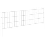 vidaXL Záhradný plot s kolíkmi 12 pcs 95 x 30 cm Mesh Pozinkovaná oceľ – Obrázok 2