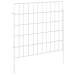 vidaXL Záhradný plot s kolíkmi 24 pcs 55 x 50 cm Mesh Pozinkovaná oceľ – Obrázok 2