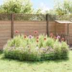 vidaXL Záhradný plot s kolíkmi 12 pcs 75 x 50 cm Mesh Pozinkovaná oceľ – Obrázok 4