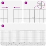 vidaXL Záhradný plot s kolíkmi 12 pcs 75 x 50 cm Mesh Pozinkovaná oceľ – Obrázok 7