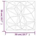vidaXL Nástenné panely 24 pcs Zelená 50 x 50 cm XPS Pena – Obrázok 4