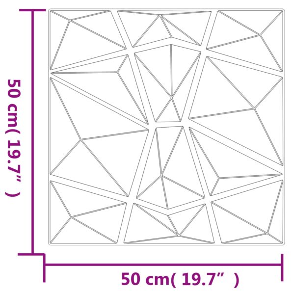 vidaXL Nástenné panely 24 pcs Zelená 50 x 50 cm XPS Pena – Obrázok 4