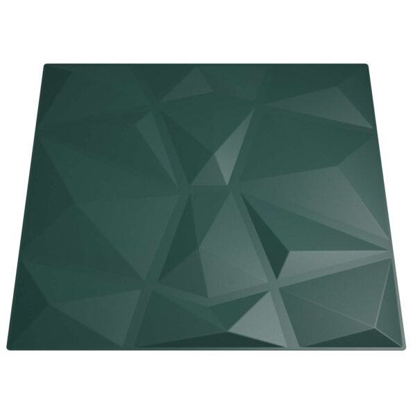vidaXL Nástenné panely 48 pcs Zelená 50 x 50 cm XPS Pena – Obrázok 3