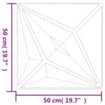 vidaXL Nástenné panely Hviezda 12 pcs Biely Star 50 x 50 cm XPS Pena – Obrázok 4