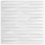 vidaXL Nástenné panely 24 pcs Biely kameň 50 x 50 cm XPS Pena – Obrázok 3