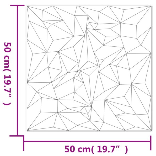 vidaXL Nástenné panely 24 pcs Biela 50 x 50 cm XPS Pena – Obrázok 4
