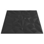 vidaXL Nástenné panely 24 pcs Čierna 50 x 50 cm XPS Pena – Obrázok 3