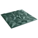 vidaXL Nástenné panely 24 pcs Amethyst Zelený 50 x 50 cm XPS Pena