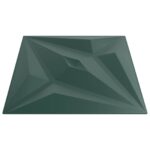 vidaXL Nástenné panely Hviezda 24 pcs Star Zelený 50 x 50 cm XPS Pena – Obrázok 3