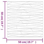 vidaXL Nástenné panely 24 pcs Kameňovo šedá 50 x 50 cm XPS Pena – Obrázok 5