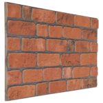vidaXL Nástenné panely 10 pcs Tehlová 100 x 50 cm EPS pena