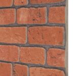 vidaXL Nástenné panely 10 pcs Tehlová 100 x 50 cm EPS pena – Obrázok 3