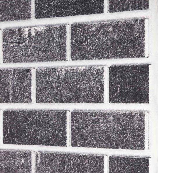 vidaXL Nástenné panely 10 pcs Čierna a Šedá 100 x 50 cm EPS pena – Obrázok 3