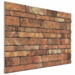 vidaXL Nástenné panely 10 pcs Hnedá a biela 100 x 50 cm EPS pena