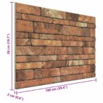 vidaXL Nástenné panely 10 pcs Hnedá a biela 100 x 50 cm EPS pena – Obrázok 4