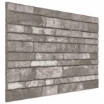 vidaXL Nástenné panely 10 pcs Tmavosivá 100 x 50 cm EPS pena
