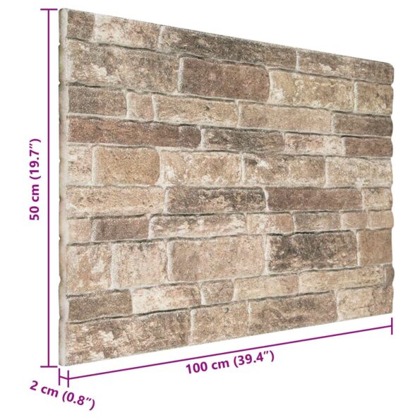 vidaXL Nástenné panely 10 pcs Viacfarebný 100 x 50 cm EPS pena – Obrázok 4