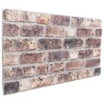 vidaXL Nástenné panely 10 pcs Tmavohnedá 100 x 50 cm EPS pena