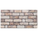 vidaXL Nástenné panely 10 pcs Svetlohnedá 100 x 50 cm EPS pena – Obrázok 2