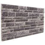 vidaXL Nástenné panely 10 pcs Antracitová 100 x 50 cm EPS pena