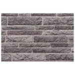 vidaXL Nástenné panely 10 pcs Antracitová 100 x 50 cm EPS pena – Obrázok 4