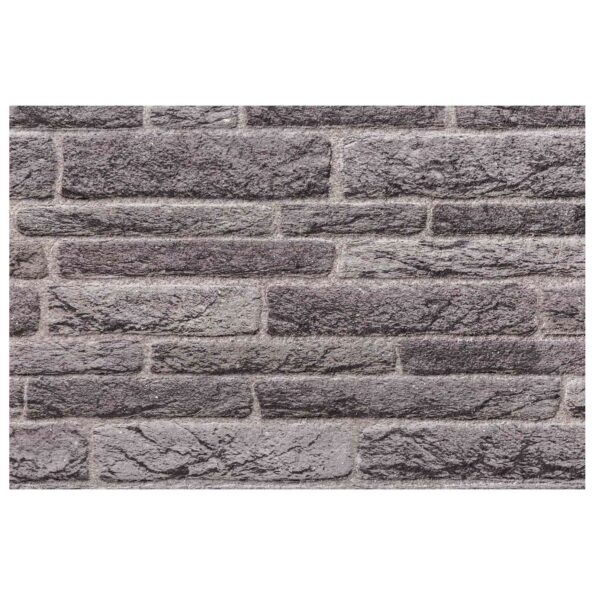 vidaXL Nástenné panely 10 pcs Antracitová 100 x 50 cm EPS pena – Obrázok 4