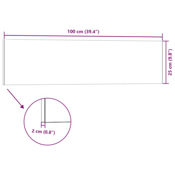 vidaXL Nástenné panely 10 pcs Antracit 100 x 25 cm EPS pena – Obrázok 5
